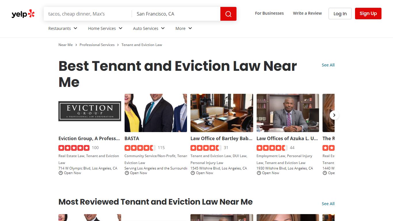 Best Tenant and Eviction Law Near Me - Yelp